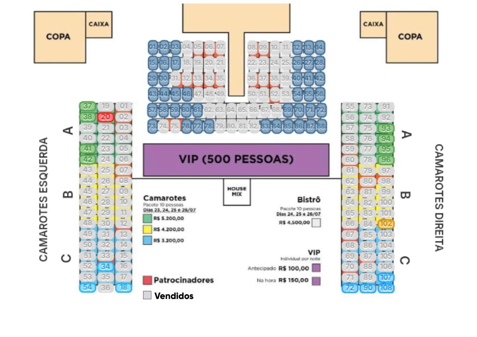 Venda de camarotes e bistrôs restantes para os shows da Expo Rondon 2025 será disponibilizada online a partir de segunda-feira